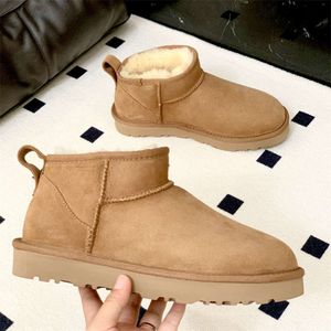 Designer tasman slippers women boots Australian Chestnut Fur Black sheepskin Tazz Mules woman Men Ultra Mini platform boot Australie Suede Winter Ankle Booties da