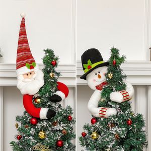 Beanie/Skull Caps Juldekorationer Juldekorativa förnödenheter Santa Claus Snowman Tree Top Star Christmas Tree Hat Decoration Hem SCene