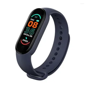 Armbandsur M6 magnetiska smarta armband tränar pedometer Bluetooth elektronisk hjärtfrekvens blodtryck syreövervakning