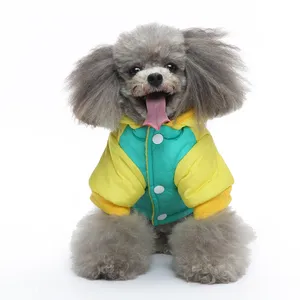 Gilet invernale per cani reversibile antivento e impermeabile Gilet caldo per cani per la stagione fredda Piumino per cani di taglia piccola, media e grande, Giallo