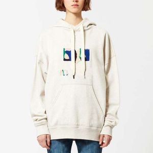 Hoodies isabel marants moda tendência designer moletom com capuz novo estilo clássico fino reunindo impressão vintage algodão casual versátil feminino camisola com capuz topos