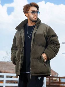 Männer Daunenparkas 2023 Winter verdicken warme Fleece Reversible Jacke Stehkragen Windjacke thermische gepolsterte Mantel Plus Größe 8XL 231026