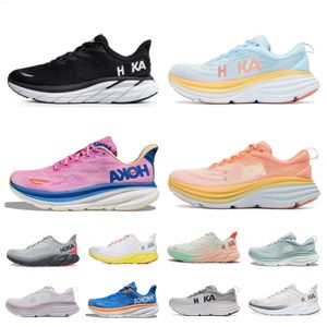 3Designer 2023 Hoka Bondi One 8 Autdoor Shoes Hokas Clifton 9 Black White Shock Assobing Road Carbon X2 Men Running Sneaders Climbing Runner Trainers