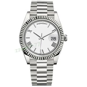 Women Luksusowy projektant automatyczny zegarek mechaniczny 41 mm/36 mm stal nierdzewna pierścień ceramiczny Business Mens Watch może dodać wodoodporne szklane szkło