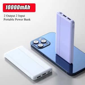 Portabel 20000mAh 20W PD Power Bank 2 USB Output Extern Batteriladdare Powerbank för iPhone 11 12 13 Xiaomi Mi 9 Samsung S23 S22 S21