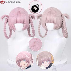 Catsuit Costumes Anime Call of the Night Yofukashi No Uta Nanakusa Nazuna Light Pink Cosplay Heat Resistant Perucas Synthetic Hair + Wig Cap