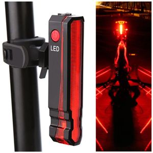 Fahrradbeleuchtung Fahrrad-Rücklicht, Laserlinien-Warnlicht, wasserdichte Sitzsäule, LED-Licht, USB-Aufladung, MTB-Rennrad-Rücklicht 231027