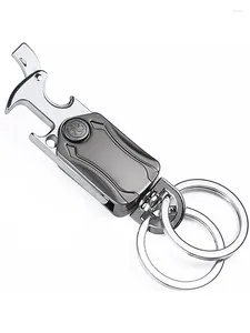 Schlüsselanhänger Mann Taille montiert Fingerspitze Gyro mit Messer Metall Schlüsselanhänger Business Werbung kleines Geschenk DIY Schlüsselanhänger Zubehör