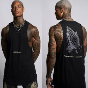 Men's Fitness Tank Top Bodybuilding Vest Cotton Sleeveless Muscle Breathable Male TankTop Gyms Clothing Men Tops for Summer232Y