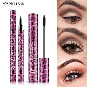Mascara 5ml Eyeliner Set Thick Curly Lengthening Waterproof 4d 36 Hours Lasting No Fading Eye Makeup Combination 231027