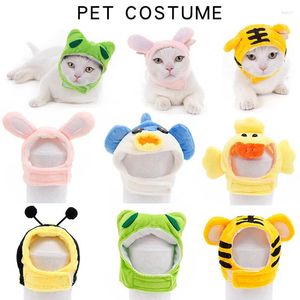 Abbigliamento per cani Divertente cappello cosplay Piccolo animale morbido carino dolce cappello per gatti Copricapo Autunno Inverno Caldo antivento Costume per animali Copricapo