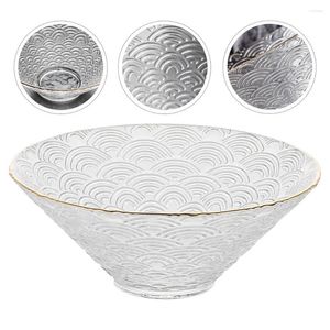 Set di stoviglie Insalatiera in vetro Trasparente Ramen giapponese Frutta decorativa Miscelazione di stoviglie per insalate di frutta