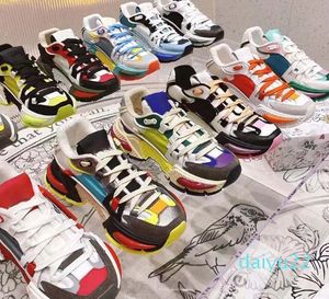 designer casual shoes trainers letters woman platform men gym sneakers women travel leather laceup sneaker cowhide fashion lady flat