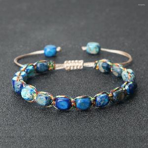 Urok bransoletki moda bransoletka naturalna Bransoletka pleciona ręcznie robiona z koralikami bohemian bangle lina