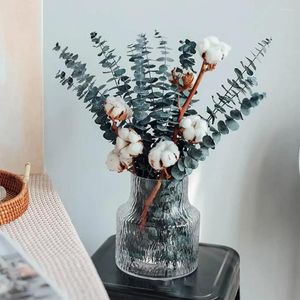 Decorative Flowers Eucalyptus Leaves With Pleasant Smell Artificial Shower Decor Mix And Lavender Bouquet Fake Plants