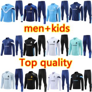 23 24 24 Kids Men TrackSuits Milik Payet Marsylia Surowanie 22 23 SZKOŁAJĄCA FOTTBALL SZKOLICA VESE MAILLOT DE FOT Olimpique Om Tracksuit Football Jogging Kit