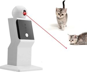 Cat Toys ATUBAN Automatic Laser Toy Rechargeable Random Moving Interactive for Cats and Kittens Red Dot Exercising 231027