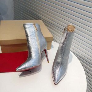 Designer Boots Winter Elegant Thin High Heel Women's Shoes Sexy and Comfortable High Heel Pointed Zipper Outdoor Boots Banquet Party Boots