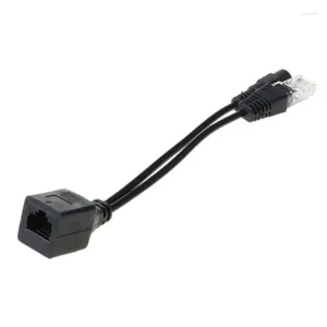 Инжекторный разветвитель POE, комплект кабелей-адаптеров, пассивное питание через Ethernet, 12–48 В