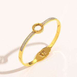 Klasyczna bransoletka bransoletka 18 -karatowa Złota Bieć dla mężczyzn Kobiet Bransoletka Bransoletka Bransoletka Bransoletka szeroka biżuteria Prezent biżuterii