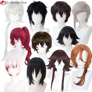 Catsuit Costumes High Quality Bungo Stray Dogs Dazai Osamu Nakima Atsushi Nikolai Gogol Nakahara Chuuya Fyodor Dostoevsky Cosplay Anime Wigs