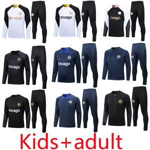 CFC Fußballtrikot Langarm-Kinderset Trainingsanzug PULISIC MOUNT HAVERTZ STERLING JORGINHO Trainingsshirt KOULIBALY KANTE Trainingsanzüge