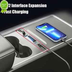 New Expansion Cable Central Control Docking Station HUB Vehicle Mounted Fast Charging Docking Station For Tesla Model 3 Y