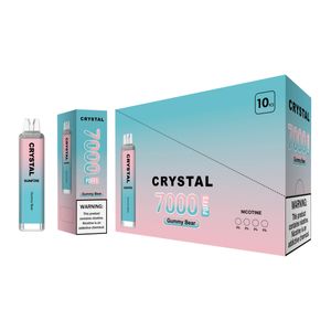 Sunfire Vape Crystal 7000 Puffs Do dyspozycji E Zestaw do pióra papierosów Puff 12000 9000 9k 7k 8k 1300 mAh Bateria 16 ml Wózki wstępne 20 mg Nic Vapers POD PAKS 9000