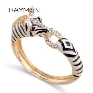 Bangle Arrivals Animal Zebra Bangle Cuff Bracelet Gold Plated Statement Fashion Women's Bangle Bracelet for Wedding / Party / Prom 231027