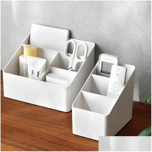 Hooks Rails Home Appliances Remote Control Holder Desk Office Sundries Organizer Mti-Function Jewelry Makeup Brush Storage Case Co Dhazh