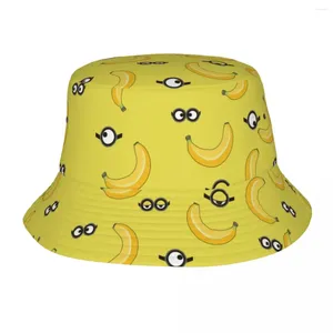 Basker banan frukt bob hatt för kvinnor män sommar kallelse glasögon sol hattar fällbart semester fiske mössa irländskt land