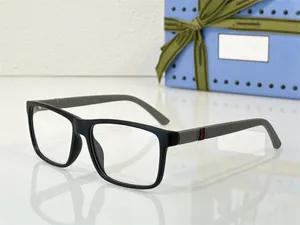 Varumärkesdesign Kvinnor MAN EGEGLASSES FRAM STRATE RECTANGLE OPTICAL CLASSIC LÄSNING GLASS CLEAR LENS 88407 med låda