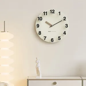 Relógios de parede Relógio clássico Decoração Home Hand Art Branco Sala de estar Número Redondo Moderno Quarto Escritório Wandklok Decor
