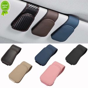 New Universal Car Auto Sun Visor Glasses Box Car Sunglasses Holder Magnetic Eyeglass Hanger Clip For Cars Ticket Card Clip