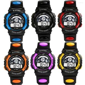 Wristwatches Led Digital Life Waterproof Cool Boy'S Multifunction Alarm Date Sports Wristwatch High Quality Casual Men'S Watches