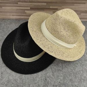 Geniş Memlu Şapkalar Kova Büyük Boyut Panama Şapk Büyük Kemik Erkekler Kadın Plaj Fedora Kapı Yüksek Kalitesi Artı Saman Güneş 57cm 59cm 61cm 231027