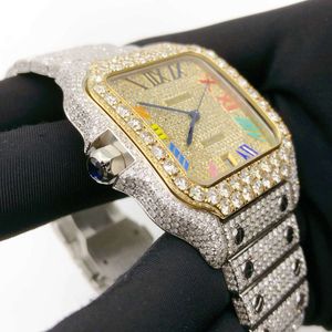 HMZT WRISTWATCH CUSTOM RAPPER HIP HOP SMYELTY MENS VVS Diamonds Watch Iced Out VVS1 Watch for Man and Womenuwvu0my33