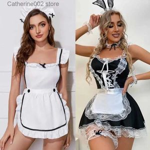 Sexy Set Women Sexy Lingerie Babydoll Maid Nurse Cosplay Uniform Lingerie Lace Dress Sexy Underwear Porno Sexi Lenceria Erotic Lingerie T231027