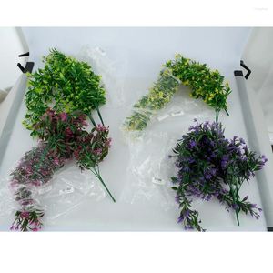 装飾的な花人工吊り植物偽りのアイビーブドウのガーランドトレイジング葉の花の葉プラスチックバルコニーポットガーデンパーティー