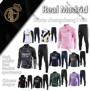 2023 2024 Real Madrids Trailsuit Eğitim Takım Bellingham 23/24 Çin Dragon Özel Baskı Erkek ve Çocuk Futbol Spor Giyim Chandal Futbol Survetement