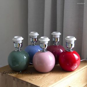 Tischlampen E27 Lampensockel für japanischen Stil Keramik Schreibtisch LED Stand Schlafzimmer Wohnzimmer Home Decor Nachttisch