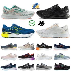 Спорт на открытом воздухе Brooks Glycerin Gts Мужские кроссовки Спортивные черно-белые облака Hyperion Blue Ghost Books Brook Designer Кроссовки на плоской подошве с низкой сеткой Traienrs