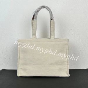 Women Tote Bag Beige 41cm Shopping Bag Fabric Shoulder Bags With Dust Bag