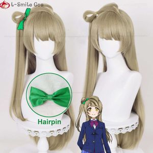 Catsuit Costumes High Quality Anime Lovelive Love Live Kotori Minami Long Linen Cosplay Heat Resistant Synthetic Hair Party Wigs + Wig Cap