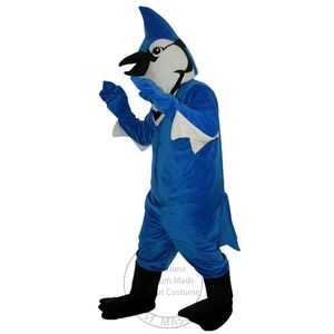 2024 Cadılar Bayramı Mavi Bird Maskot Kostüm Karikatür Anime Tema Karakter Noel Karnaval Partisi Süslü Kostümler Yetişkin Kıyafet