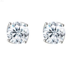 Wholesale Price Trend Asscher Cut Moissanite Stud 925 Sterling Silver Diamond Simple Classic Gift