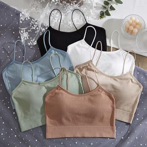 Bustiery gorsets moda płynna rurka top bieliznę Bras Bras Streetwear bez rękawów