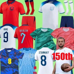 2023 England Fußballtrikots KANE TOONE RASHFORD SANCHO STANWAY FODEN 22 23 Spezielles Fußballtrikot Herren Kinder Kit Uniform CARTER RUSSO CHARLES