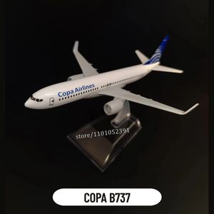 Druckgussmodell, Maßstab 1 400, Nachbildung eines Metallflugzeugs der Panama Copa B737 Latin Airlines, Boeing, Luftfahrt, Sammlerstück, Miniatur, 231027