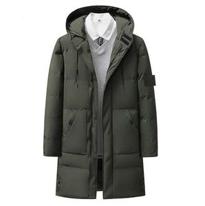 Stone är Land Jacket Island Men's Down Slim Winter Long Men's Cotton Coat Jackets Down Cotton Jacket Factory Direct Sale S-6XL A37